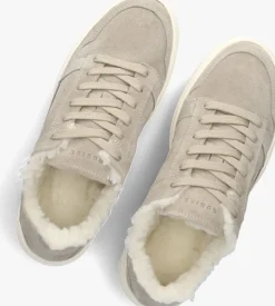 grijze nubikk lage sneakers basket teddy