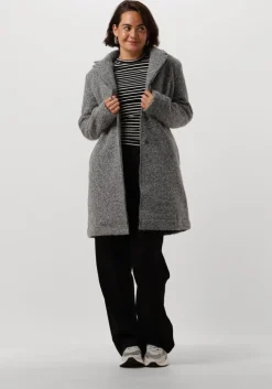 grijze nukus mantel mae coat boucle