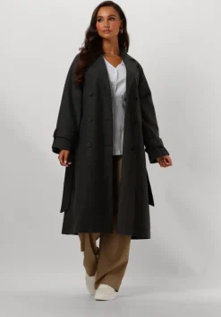 grijze object mantel objkeily l/s coat