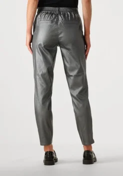 grijze object pantalon objbelle lisa coated pant