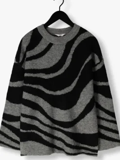 grijze object trui objdiana lo l/s knit pullover