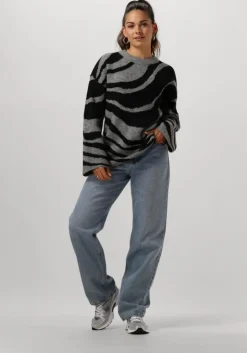 grijze object trui objdiana lo l/s knit pullover