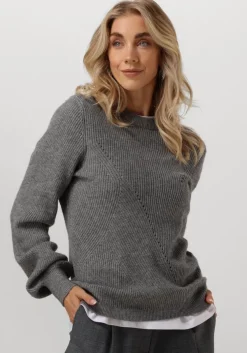grijze object trui objditte re l/s knit pullover