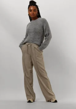 grijze object trui objflora re l/s knit pullover