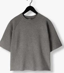 grijze object trui objreynard 2/4 knit pullover