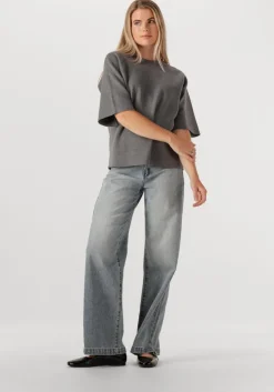 grijze object trui objreynard 2/4 knit pullover