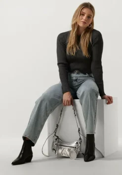 grijze object trui objrike l/s knit pullover