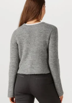 grijze object vest objparvi knit cardigan