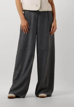 grijze object wijde broek objlesli hw lo wide pants