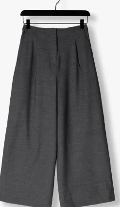 grijze object wijde broek objlesli hw lo wide pants