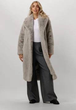 grijze object wijde broek objlesli hw lo wide pants