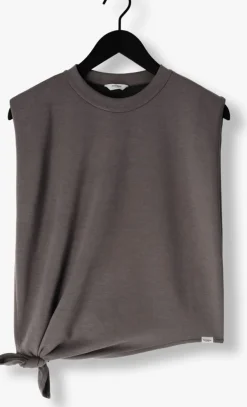 grijze penn & ink tops & t-shirts t-shirt knoop