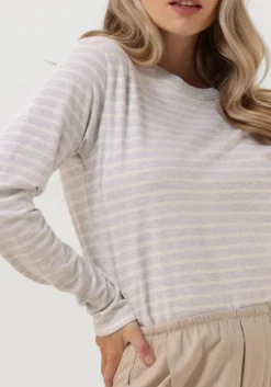 grijze penn & ink tops & t-shirts 516 sweater stripe