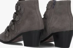 grijze pertini enkellaarsjes 12368