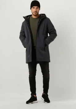 grijze peuterey gewatteerde jas metide md