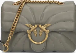 grijze pinko schoudertas love puff mini