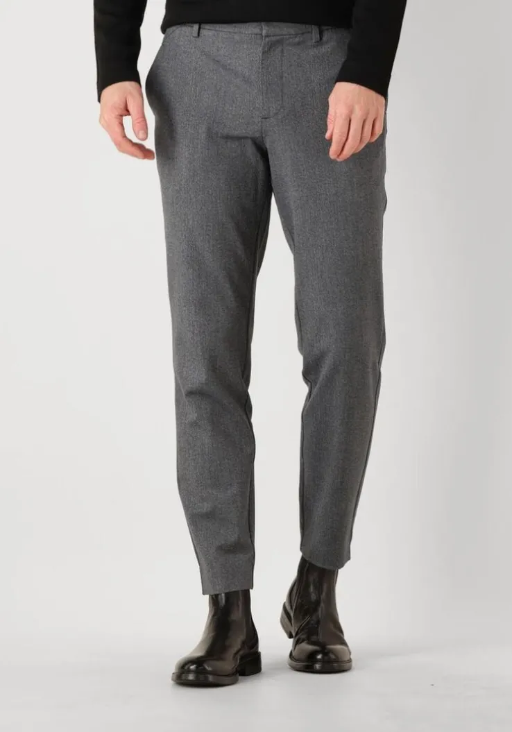 grijze plain pantalon josh pl 079
