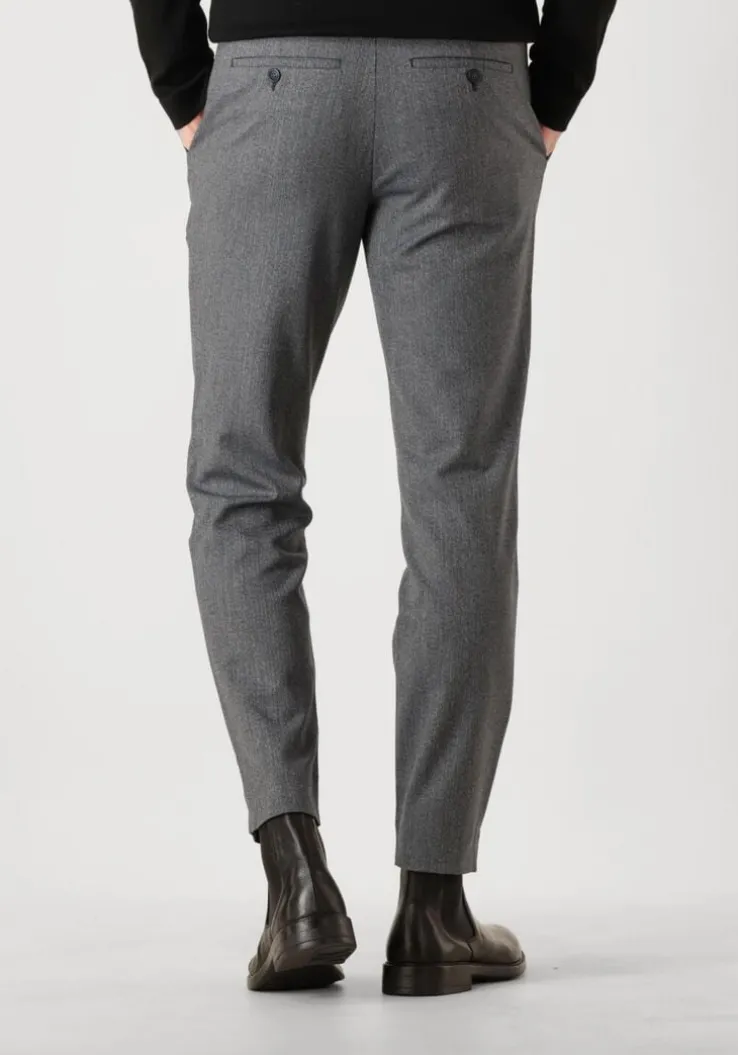 grijze plain pantalon josh pl 079