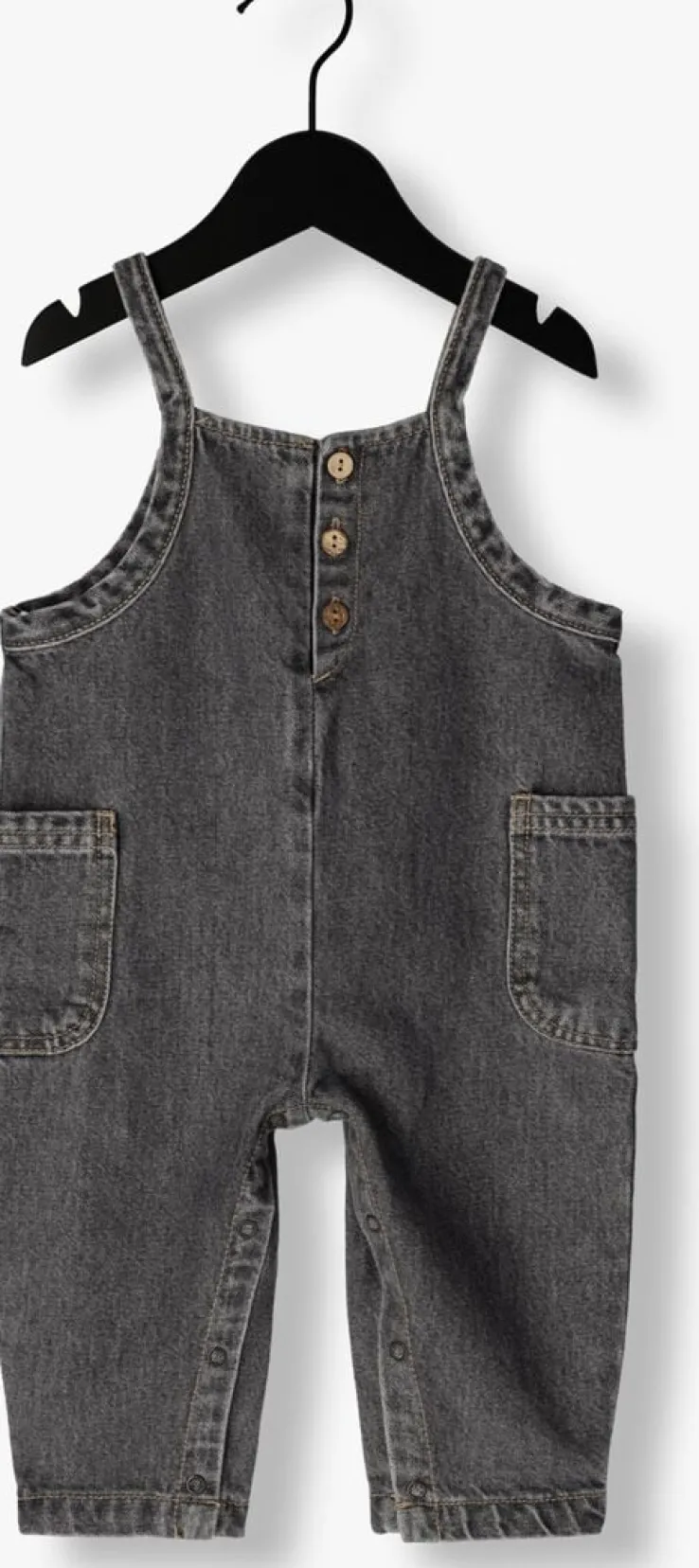 grijze play up tuinbroeken denim jumpsuit