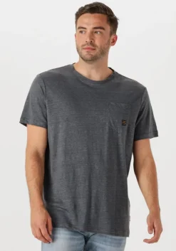 grijze pme legend t-shirt short sleeve r-neck linen jersey