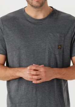 grijze pme legend t-shirt short sleeve r-neck linen jersey