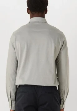 grijze profuomo klassiek overhemd shirt x-cutaway japanese knitted