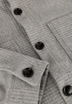 grijze profuomo overshirt overshirt check