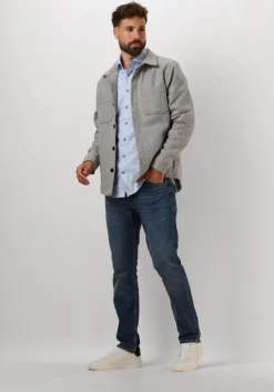 grijze profuomo overshirt overshirt check
