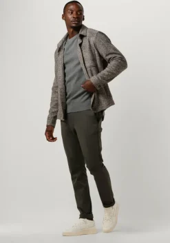 grijze profuomo trui pullover crew neck