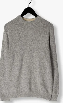 grijze profuomo trui pullover crew neck
