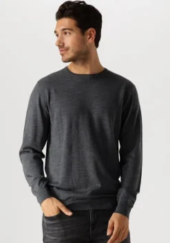 grijze profuomo trui pullover crewneck