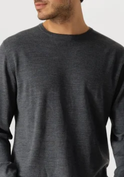 grijze profuomo trui pullover crewneck