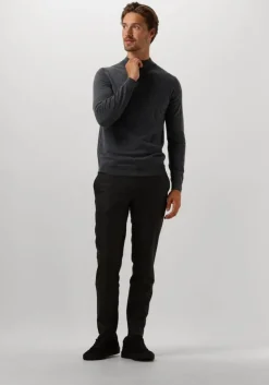 grijze profuomo trui pullover mock