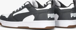 grijze puma lage sneakers rebound v6 lo jr