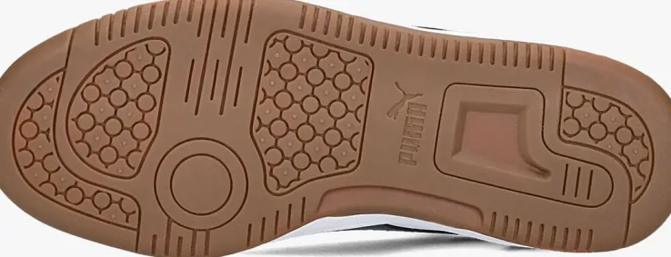 grijze puma lage sneakers rebound v6 lo jr