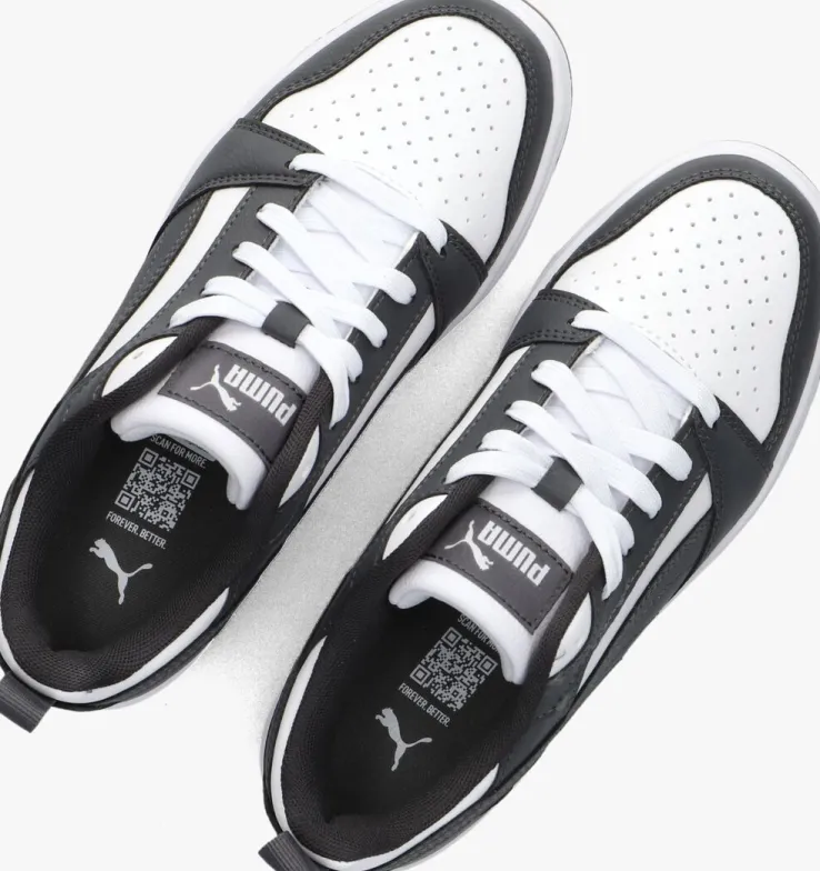 grijze puma lage sneakers rebound v6 lo jr