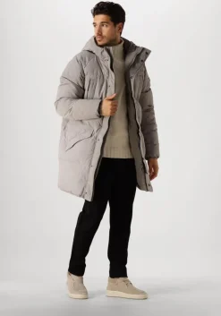 grijze pure path gewatteerde jas regular fit jackets padded405