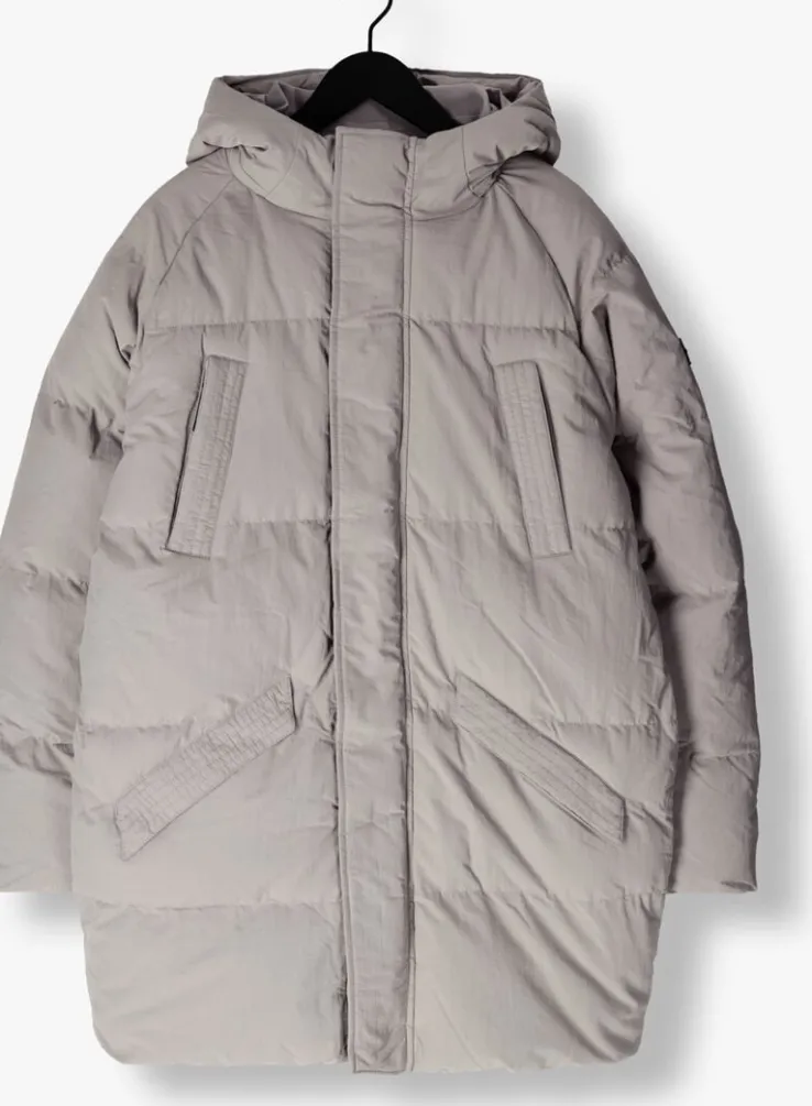 grijze pure path gewatteerde jas regular fit jackets padded405