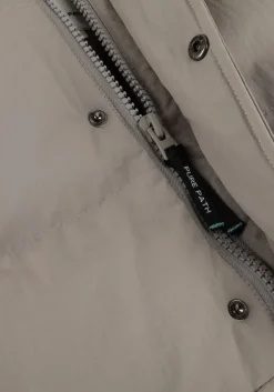 grijze pure path gewatteerde jas regular fit jackets padded404