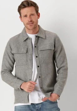 grijze pure path overshirt regular fit shirts over203