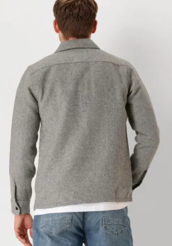 grijze pure path overshirt regular fit shirts over203