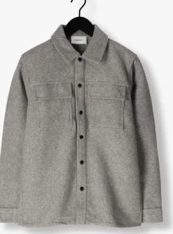 grijze pure path overshirt regular fit shirts over203