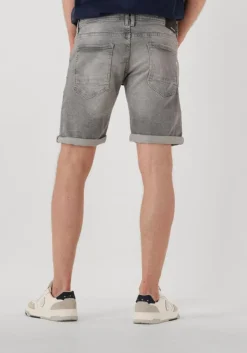 grijze pure path shorts the steve skinny fit denim shorts