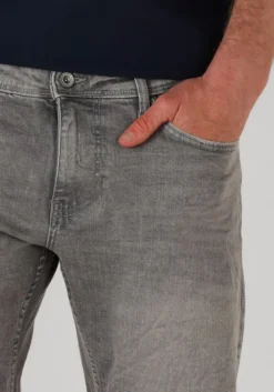 grijze pure path shorts the steve skinny fit denim shorts