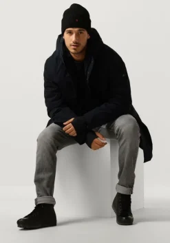 grijze pure path trui flat knitted shirt with small logo on chest