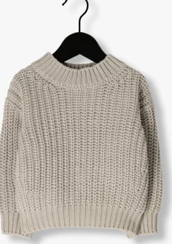 grijze quincy mae trui chuncky knit sweater