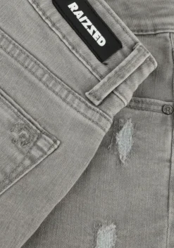 grijze raizzed jeans louisiana crafted