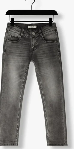 grijze raizzed straight leg jeans santiago