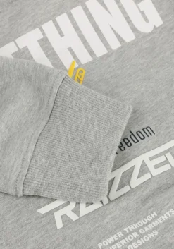 grijze raizzed sweater norwin