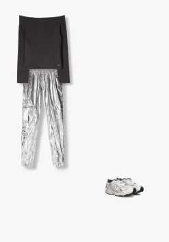 grijze raizzed top irena